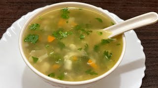 Veg Clear Soup  Vegetable Soup Recipe  Soup Without Corn Flour  Veg Feast [upl. by Anitnatsnok742]