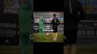 Greenman 💀 shorts trending football greenscreen music freekick funny ucl [upl. by Zeni]