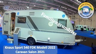 Vorstellung Knaus Sport 540 FDK Modell 2022  Caravan Salon 2021 [upl. by Ellingston]