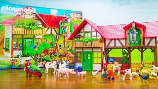 Playmobil Country Large Farm Playset 6120 Unboxing  Build a Fun Farm with Animals Toys for Kids [upl. by Manuel16]