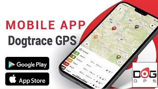 Demo of the DOGTRACE GPS mobile APP version 2022 for the DOG GPS X30 tracking device [upl. by Ellenwad]