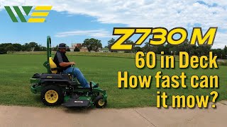 How fast can the John Deere Z730M Zero Turn with a 60quot Deck Mow an Acre [upl. by Rabbi]