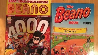 BEANO COMIC ISSUES 4000 vs 1985 BEANO ANNUAL [upl. by Ahsemaj842]