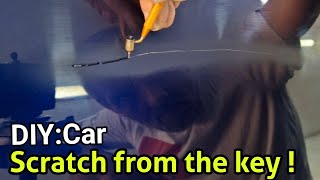 How to Repair DEEP SCRATCH in Car Paint [upl. by Marrilee439]