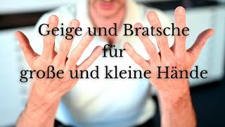 Geige und Bratsche für große und kleine Hände [upl. by Inimak413]