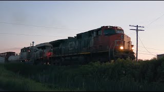 CN 474 avec IC 2710 a SaintAndrédeKamouraskaQc 15 juin 2024 [upl. by Atled]