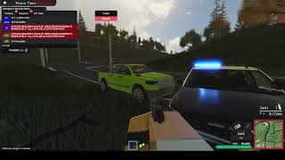 Officer down  First Day On Patrol  FSRP ROBLOX [upl. by Currey]