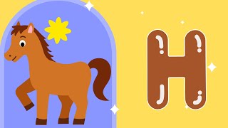 The Letter H Song  Learn the Alphabet  Phonics for Kids  Animals that Start with H [upl. by Ecirum]