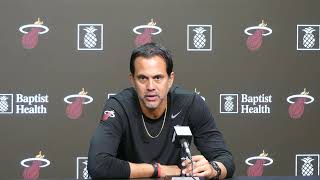 Erik Spoelstra Talks Jaime Jaquez Jrs Next Step Keshad Johnson Comfort and Miami Heat Preseason [upl. by Runstadler679]