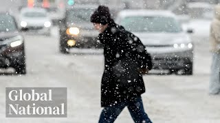 Global National Jan 9 2024  Millions of Canadians brace for brutal blast of winter weather [upl. by Atiuqet]