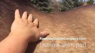 Rawhide Saddle Company How and when to use a shim pad [upl. by Lindley]