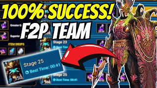 MY 100 SUCCESS EASY SPEED SHOGUN 25 TEAM MAXIMIZE CHAOS POWDER FARMING  RAID SHADOW LEGENDS [upl. by Iblok515]