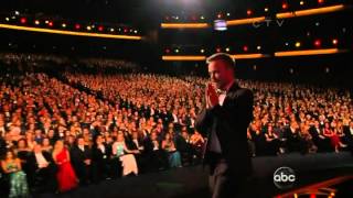 Aaron Paul wins an Emmy for Breaking Bad at the 2012 Primetime Emmy Awards [upl. by Eidassac]