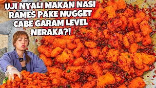 UJI NYALI MUKBANG NASI RAMES PAKE NUGGET TUMPAH 1000CABE GANAS [upl. by Mazlack]