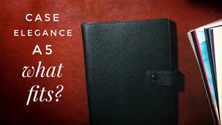 Case Elegance A5 Leather Journal and Planner Cover Review  What Fits [upl. by Gnilsia]