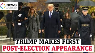 Watch Trump makes first postelection appearance [upl. by Alra]