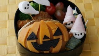 ジャック・オ・ランタン弁当の作り方 JackOLantern Bento Recipe【簡単かわいいキャラ弁レシピ】 [upl. by Shuman667]