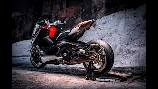 ⭐️⭐️ Yamaha TMax 530 2018 Performance by Lobomotive  CustomBike Review [upl. by Cordey]