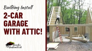 Building a Garage with Attic Space [upl. by Cirle379]