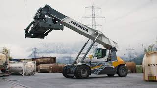 Liebherr  Reachstacker LRS 545 In operation [upl. by Eizdnil89]