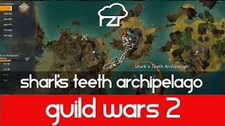 Guild Wars 2 Sharks Teeth Archipelago Vista and Skill Point [upl. by Nialb]