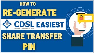 How To ReGenerate CDSL Easiest Share Transfer PIN [upl. by Ynomrah390]