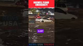 Roswell Flood Emergency news usa roswellnm roswellnewmexico [upl. by Dari230]