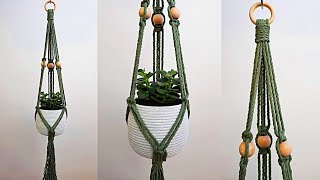 🌻DIY PORTAMACETAS de MACRAME paso a paso PRINCIPIANTESDIY Macrame Plant Hanger for Beginners [upl. by Coumas]