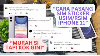 CARA PASANG SIM STICKER IPHONE  USIMRSIM 2024 [upl. by Daraj]