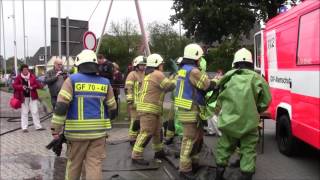 Gefahrgutübung Feuerwehr Quickborn EinsatzfahrtEinsatzstelle [upl. by Peters581]