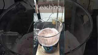 Leaching process।।।chemical [upl. by Kerred]