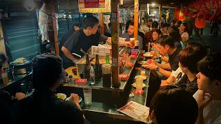 Foreign Exchange Student run Yatai in Fukuoka Japanese Food Stall [upl. by Stambaugh]