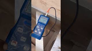 Calibration of Dry film thickness DFT checking of metallizing Paint of steel girder [upl. by Tharp]