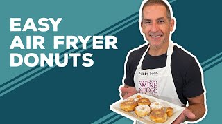 Love amp Best Dishes Easy Air Fryer Donuts  Air Fryer Week  Canned Biscuit Doughnuts in Air Fryer [upl. by Lika]