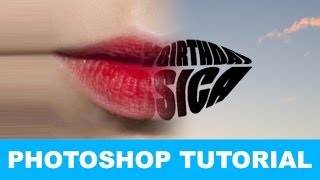 How to Warp Text into a Shape In Photoshop TUTORIAL [upl. by Agan]