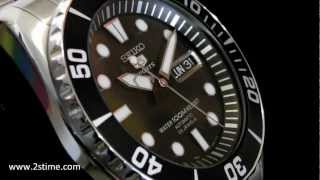 2S Time  SEIKO SNZF17K1 Automatic Divers 23 Jewels 100m Submariner Black Bezel [upl. by Asher67]