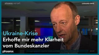 Markus Söder und Friedrich Merz zur UkraineKrise am 070222 [upl. by Nilhtac197]