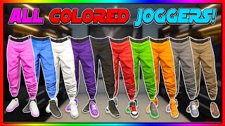 NEW SOLO GTA 5 HOW TO GET ALL COLORED JOGGERS AFTER PATCH 169  GTA Online [upl. by Aubreir]