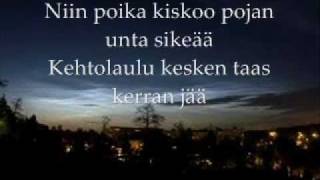 Yö  Ihmisen Poika  Lyrics [upl. by Xirdnek]