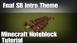 Fnaf Security Breach IntroElevator Theme Minecraft Noteblock Tutorial [upl. by Aikin]