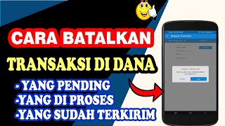 Cara Membatalkan Transaksi Dana Yang Pending [upl. by Enineg]