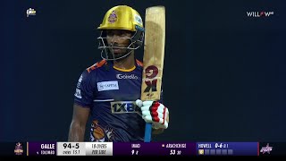 Sahan Arachchige 53 runs vs Colombo Stars Eliminator  Colombo Stars vs Galle Gladiators [upl. by Anoek]