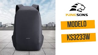 MOCHILA PREMIUM KINGSONS KS3233W [upl. by Gnouhk]