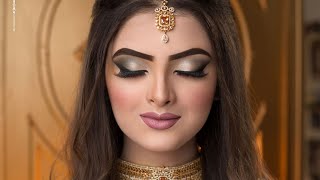 Walima bridal makeup tutorial  Gorgeous look with Gabrini products  Farah’s beauty salon [upl. by Xylia526]