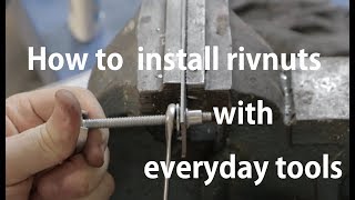 How to install a rivnut without a dedicated tool [upl. by Jordans808]