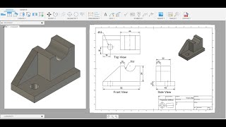 How to convert 3D to 2D Drawing amp Drafting in Fusion 360 Drawing [upl. by Nalda867]