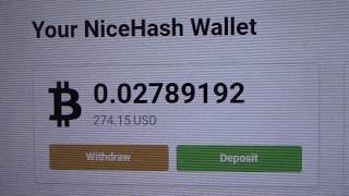 Nicehash Mining BTC Payout [upl. by Messere292]