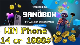 WIN 1000 IN GIFTCARDS AND MAKE YOUR OWN GAME  THE SANDBOX [upl. by Assylem373]