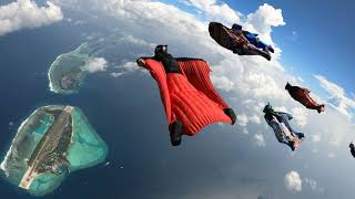 Wingsuit Flying over the Maldives Islands [upl. by Biles]