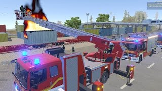 Emergency Call 112 Fire Fighting Simulation  NEW Ladder Truck Mission 4K [upl. by Mikes]